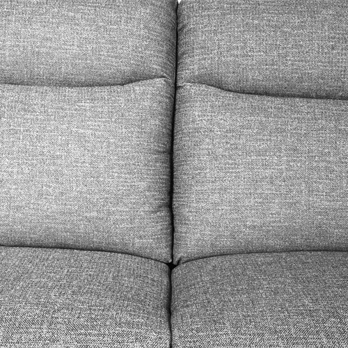 Dunluce Light Grey Recliner Fabric Sofas - Image 3