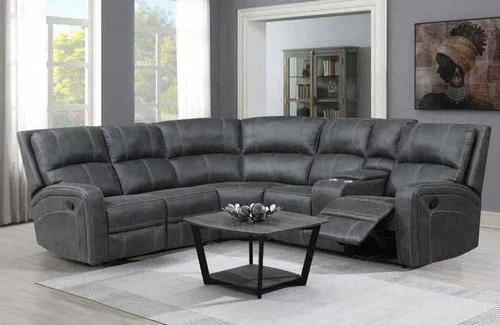 Galway gun metal recliner corner sofa - Image 2