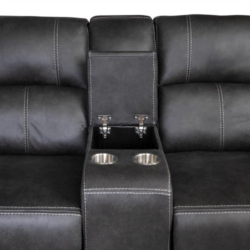 Galway gun metal recliner corner sofa - Image 3