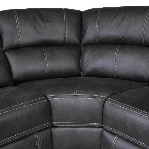 Galway gun metal recliner corner sofa - Image 4