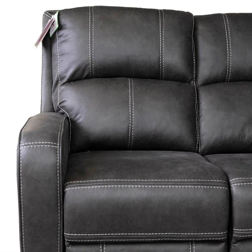 Galway gun metal recliner corner sofa - Image 8