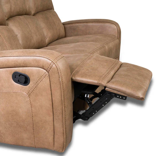 Galway Tan Fabric Reclining Sofas - Image 3