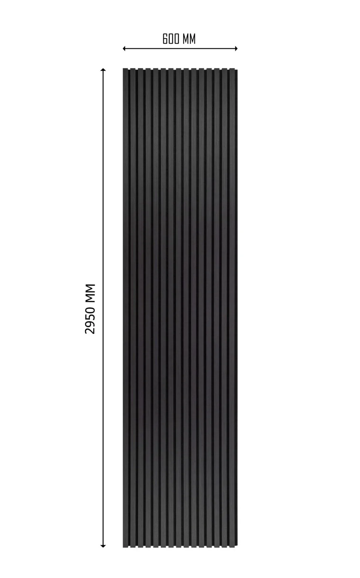 Pack of x2 Large Acoustic Wall Panel Black Oak 2.95m - Image 4