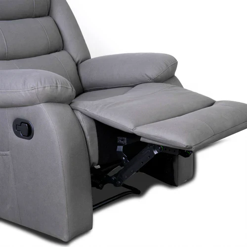 Lisbon Grey Fabric Recliner Sofas 3+1+1 - Image 5