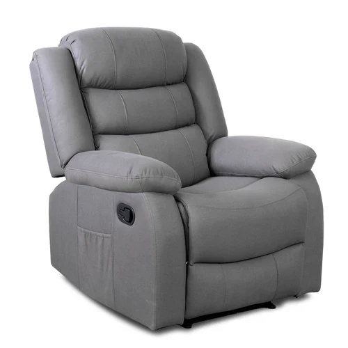 Lisbon Grey Fabric Recliner Sofas 3+1+1 - Image 9