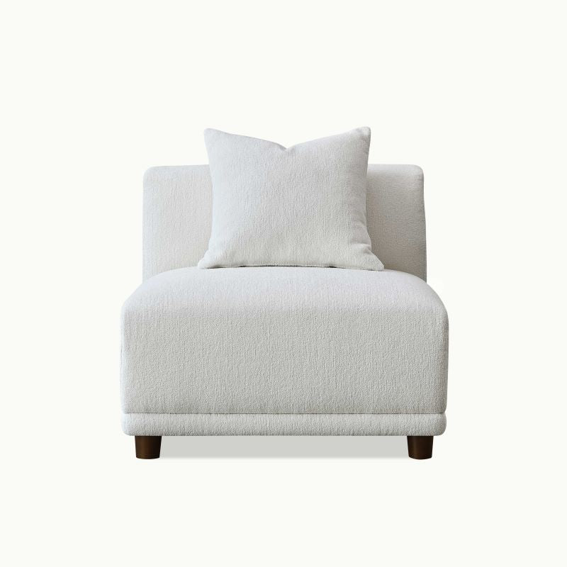 Lottie Modular Corner Group In Polar White Boucle Sofa - Image 4