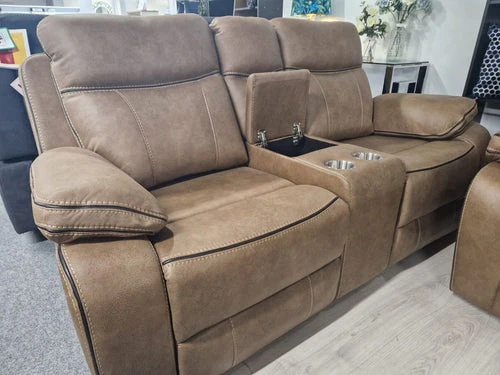 Moneen Tan Fabric Recliner Range - Image 12