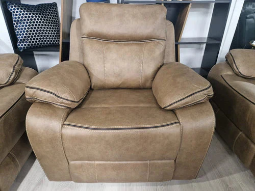 Moneen Tan Fabric Recliner Range - Image 14