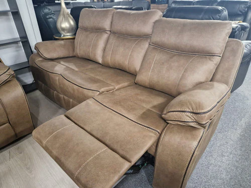 Moneen Tan Fabric Recliner Range - Image 9