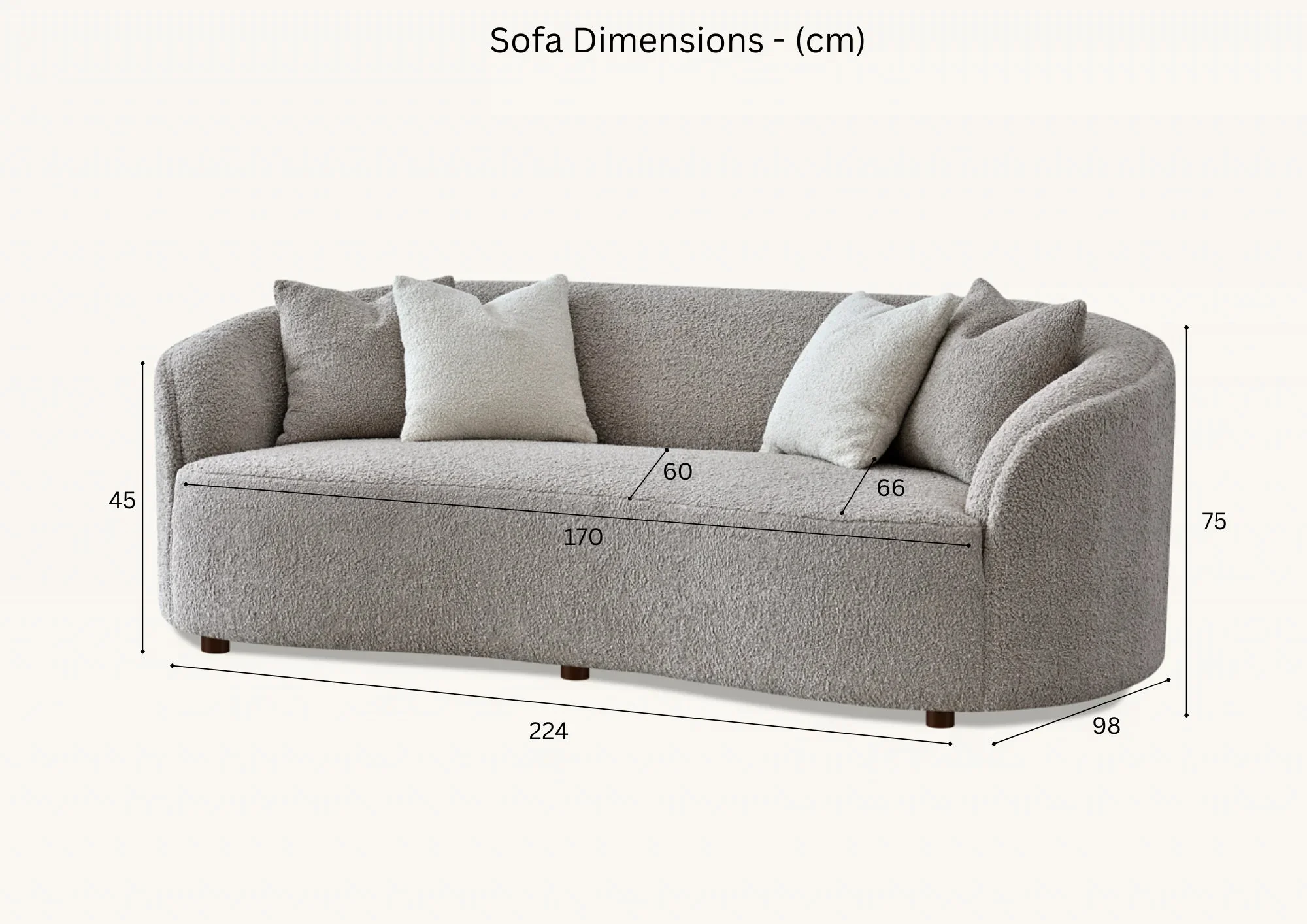 Nolita Latte Boucle Teddy Sofa And Accent Chair - Image 10