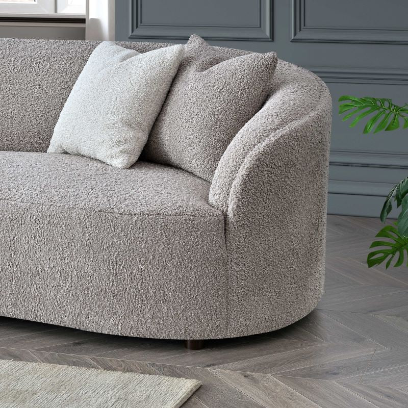 Nolita Latte Boucle Teddy Sofa And Accent Chair - Image 3