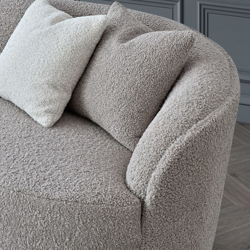 Nolita Latte Boucle Teddy Sofa And Accent Chair - Image 4