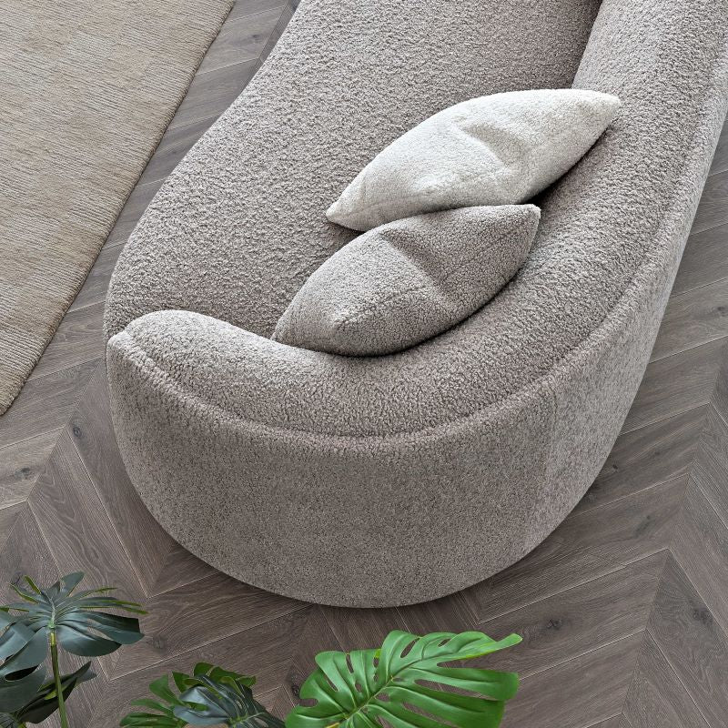 Nolita Latte Boucle Teddy Sofa And Accent Chair - Image 6