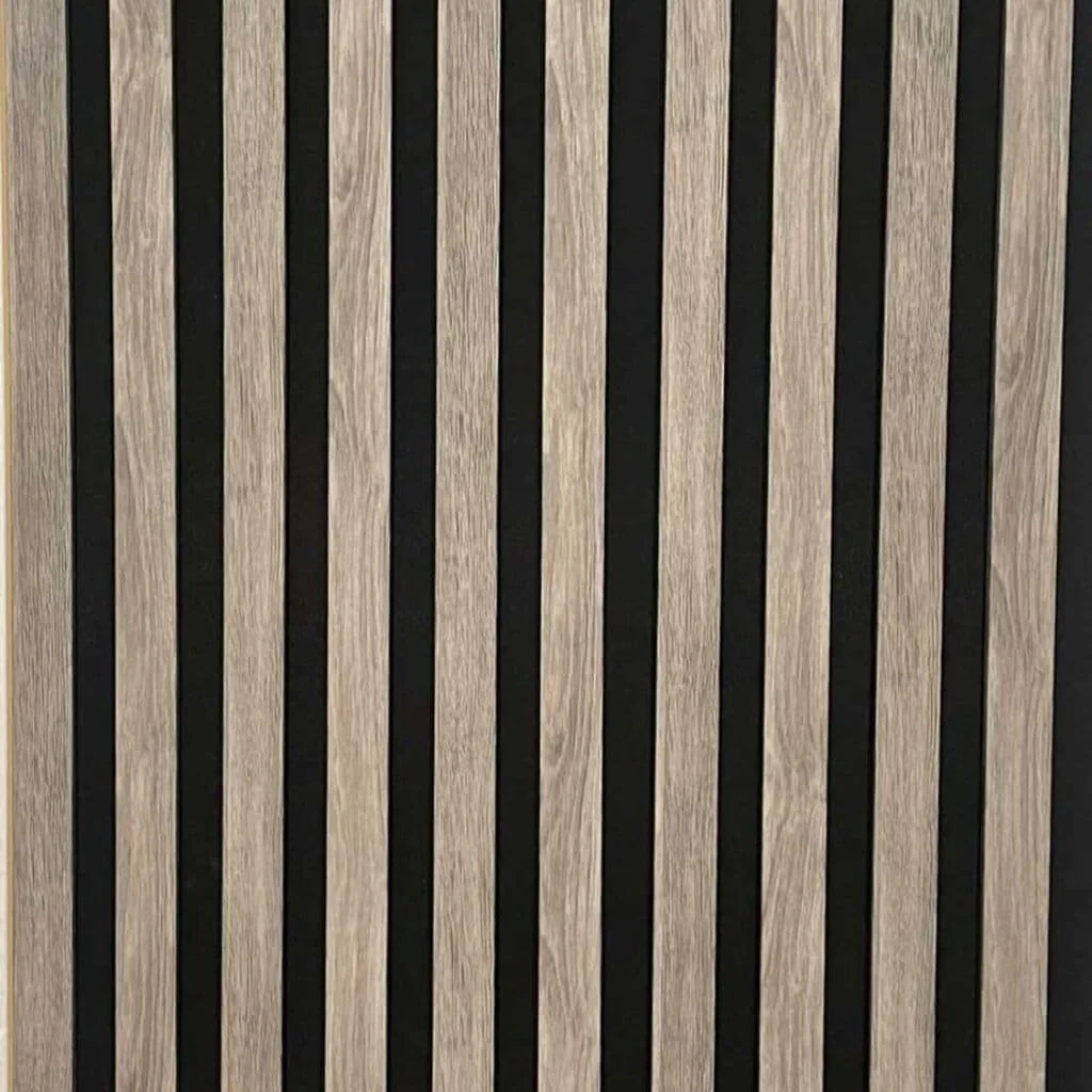 244cm x 60cm  MDF Premium Acoustic Wall Panel Grey - Image 4