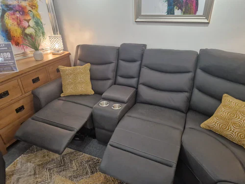 Polly Grey Recliner Corner Sofas - Image 6