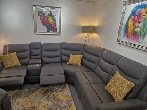 Polly Grey Recliner Corner Sofas - Image 7