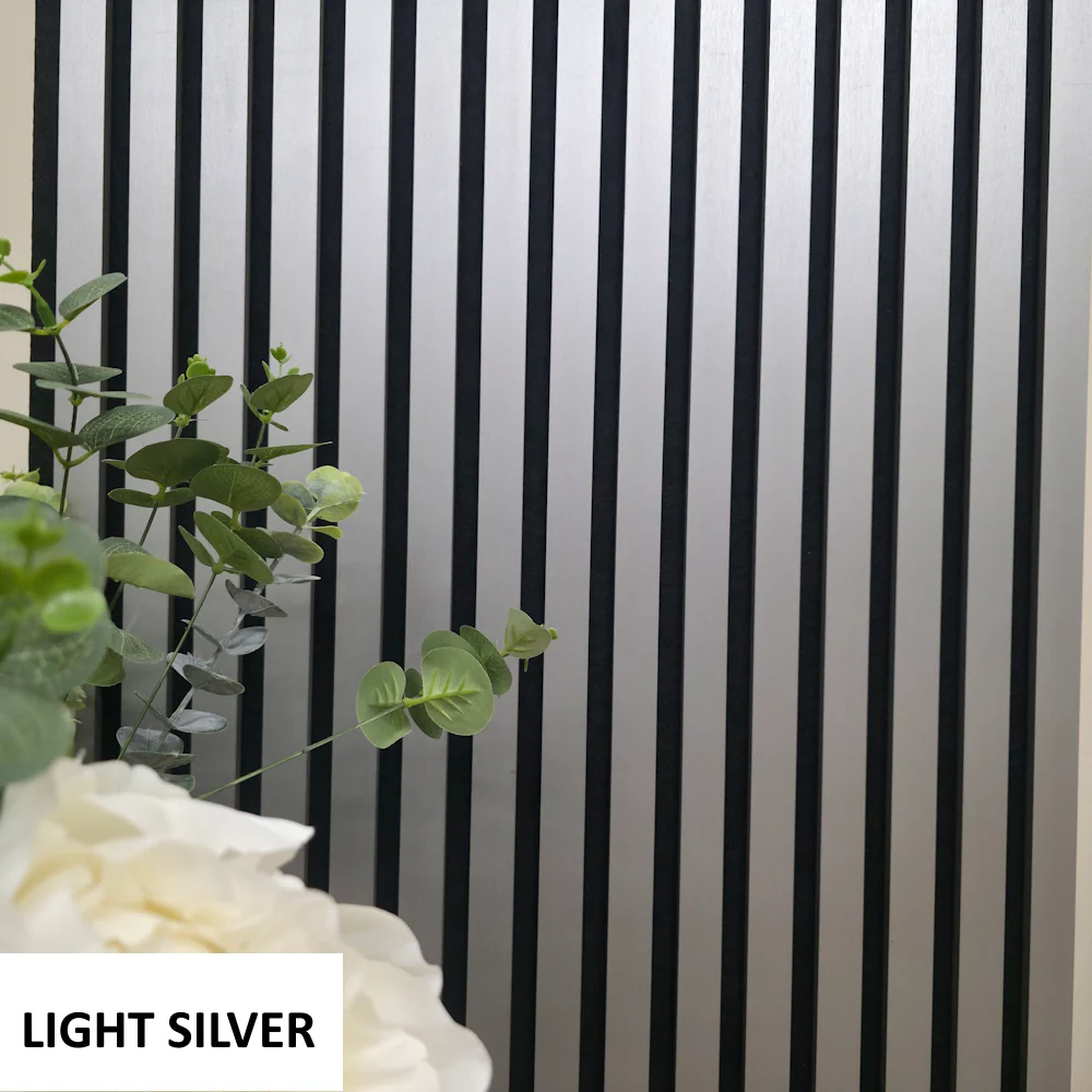 Pack Of x2 240cm x 60cm Acoustic Slatted Wall Panels (Multiple Colours) - Image 12