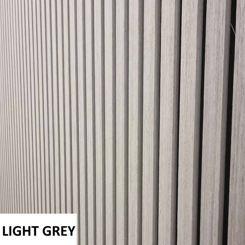 Pack Of x2 240cm x 60cm Acoustic Slatted Wall Panels (Multiple Colours) - Image 4