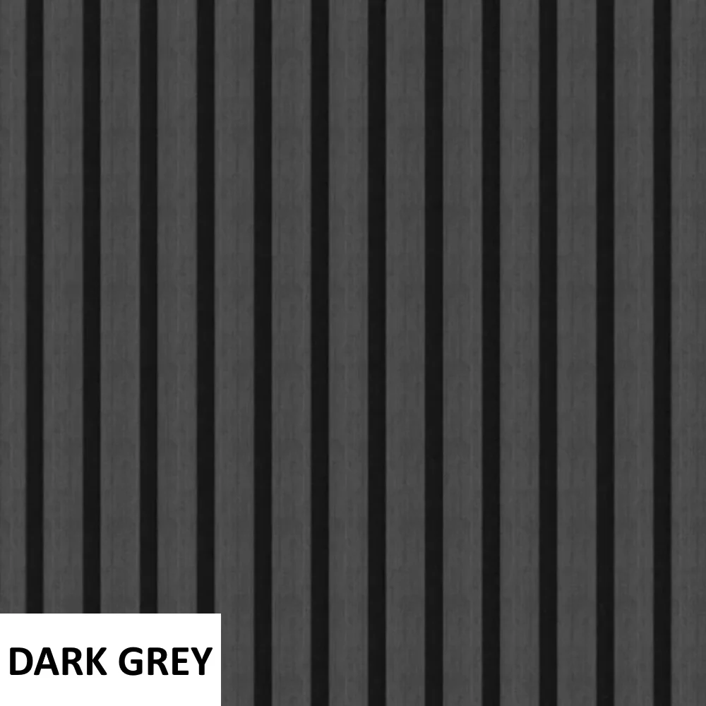 Pack Of x2 240cm x 60cm Acoustic Slatted Wall Panels (Multiple Colours) - Image 5