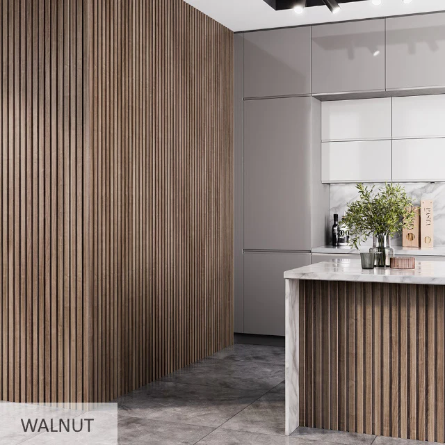 Pack Of x2 240cm x 60cm Acoustic Slatted Wall Panels (Multiple Colours) - Image 7