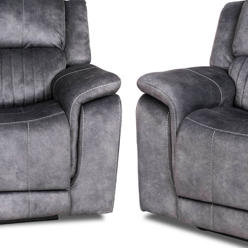 The Platina Dark Grey Fabric Recliner 3 + 2 - Image 4
